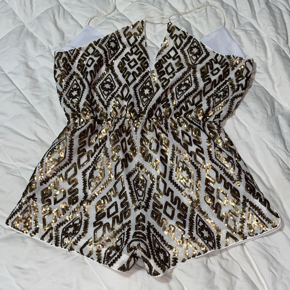 Saylor ‘Shellie’ Boho Sequin Romper - image 7